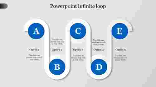 powerpoint infinite loop-Blue